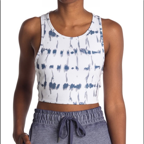 Threads 4 Thought Kady Blue Indigo Stripe Wash Crop Top. - XL - Picture 2 of 5